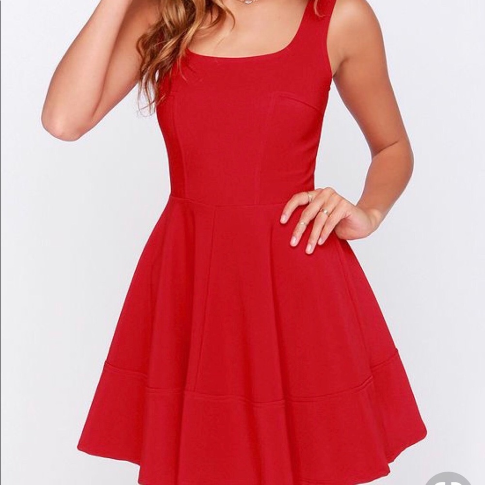 Red dress